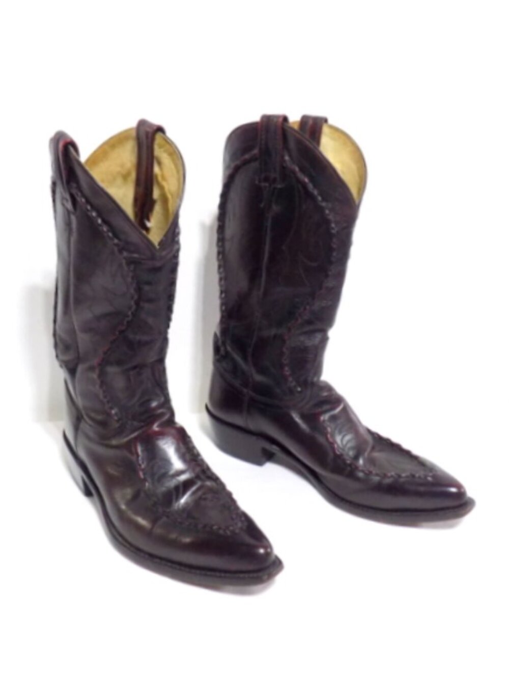 Dan Post Men’s Bucklace Embroidered Leather Boots in Cognac – Size 9D - Picture 9 of 12